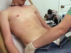 College boy visits college doctor and gets more than he bargained for.